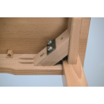 Holztisch trapezförmig